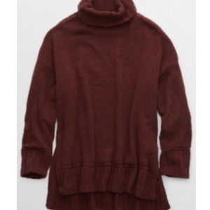 Oversized turtleneck sweater